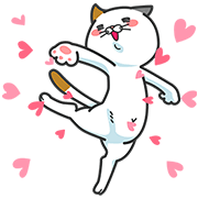 [LINEスタンプ] 動く！タマ川ヨシ子（猫） (1)