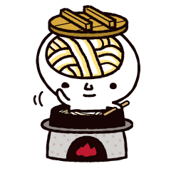 Lineスタンプ ツルきゃら うどん脳 40種類 1円