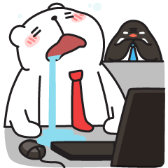 [LINEスタンプ] Perry and Benny's Office Talk