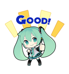 初音ミク（個別スタンプ：37）