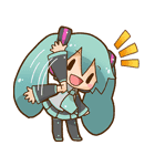 初音ミク みんないっしょ♪（個別スタンプ：34）