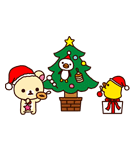 リラックマ Xmas＆Holiday（個別スタンプ：6）