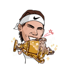 Rafa Nadal（ラファエル・ナダル）（個別スタンプ：10）