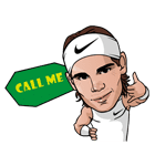 Rafa Nadal（ラファエル・ナダル）（個別スタンプ：34）