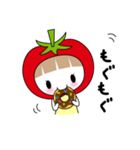 トマトの少女（個別スタンプ：5）