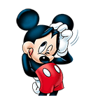 ミッキーマウス（いつもハッピーフェイス）（個別スタンプ：5）