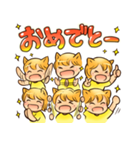 ネコ耳スタンプ☆元気編（個別スタンプ：8）