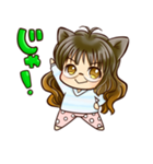ネコ耳スタンプ☆元気編（個別スタンプ：40）