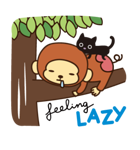 Lazy Monchey (ENG)（個別スタンプ：26）