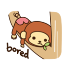 Lazy Monchey (ENG)（個別スタンプ：28）