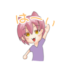 ワンコくんとニャン子さん（個別スタンプ：1）