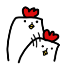 めんどりのリアクション（個別スタンプ：12）