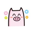 シンプルブーブー【豚・ブタ】（個別スタンプ：11）