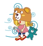 BEAR GIRL（個別スタンプ：18）