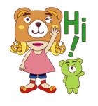 BEAR GIRL（個別スタンプ：22）
