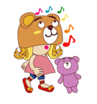 BEAR GIRL（個別スタンプ：28）