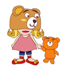 BEAR GIRL（個別スタンプ：34）