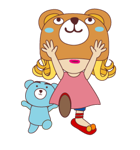 BEAR GIRL（個別スタンプ：40）