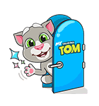 おしゃべりネコのトム 君に夢中！（個別スタンプ：1）