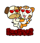 Cat and Dog dating（個別スタンプ：5）