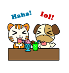 Cat and Dog dating（個別スタンプ：6）