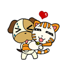 Cat and Dog dating（個別スタンプ：10）