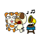 Cat and Dog dating（個別スタンプ：20）