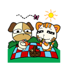 Cat and Dog dating（個別スタンプ：25）