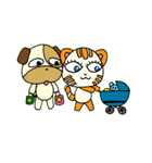 Cat and Dog dating（個別スタンプ：39）