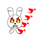 表情豊かな白ウサギ3（個別スタンプ：6）