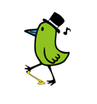 Little green bird（個別スタンプ：1）