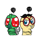 Funny Insects - crazy worm and cute fly（個別スタンプ：4）