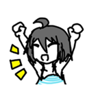 ダウングレードアイコン 日常のおんなのこ（個別スタンプ：1）