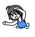 ダウングレードアイコン 日常のおんなのこ（個別スタンプ：4）