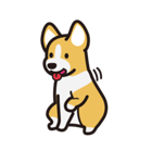 愛犬スタンプシリーズ1 コーギー風（個別スタンプ：19）