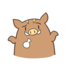 Leisurely boar（個別スタンプ：13）