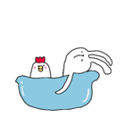 手描きゆるきゃら*うさおのまいにち（個別スタンプ：10）