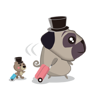 PUG's Life 01（個別スタンプ：33）