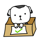 The Dog in the Box (English version)（個別スタンプ：35）