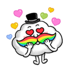 Mr.Cloud's Rainbow Moustache（個別スタンプ：4）