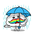 Mr.Cloud's Rainbow Moustache（個別スタンプ：7）