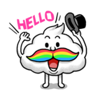 Mr.Cloud's Rainbow Moustache（個別スタンプ：10）