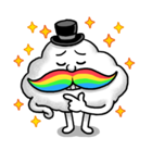 Mr.Cloud's Rainbow Moustache（個別スタンプ：19）