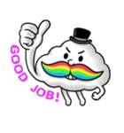 Mr.Cloud's Rainbow Moustache（個別スタンプ：21）
