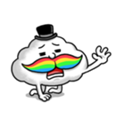Mr.Cloud's Rainbow Moustache（個別スタンプ：22）
