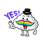 Mr.Cloud's Rainbow Moustache（個別スタンプ：24）
