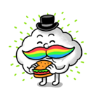 Mr.Cloud's Rainbow Moustache（個別スタンプ：26）