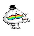 Mr.Cloud's Rainbow Moustache（個別スタンプ：33）