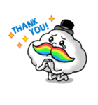 Mr.Cloud's Rainbow Moustache（個別スタンプ：35）