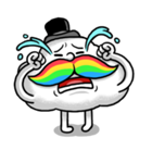 Mr.Cloud's Rainbow Moustache（個別スタンプ：40）